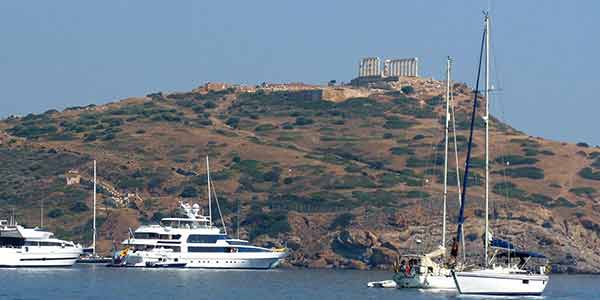 The temple of Poseidon at Cape Sounion