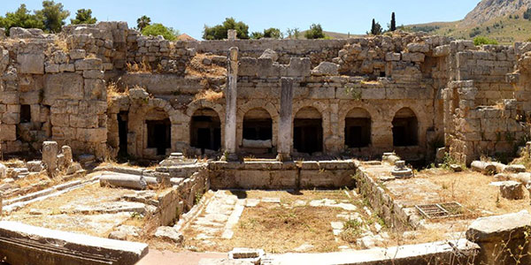 The fountain of Pirene at Ancient Corinth