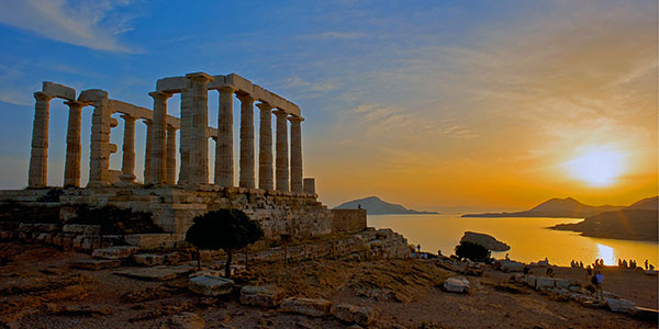 Sunset at Cape Sounion