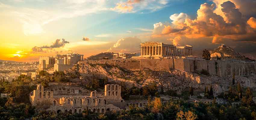 The Acropolis of Athens with the Parthenon