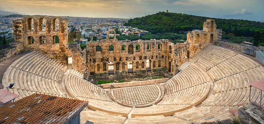 The ancient Odeon of Herodes Atticus